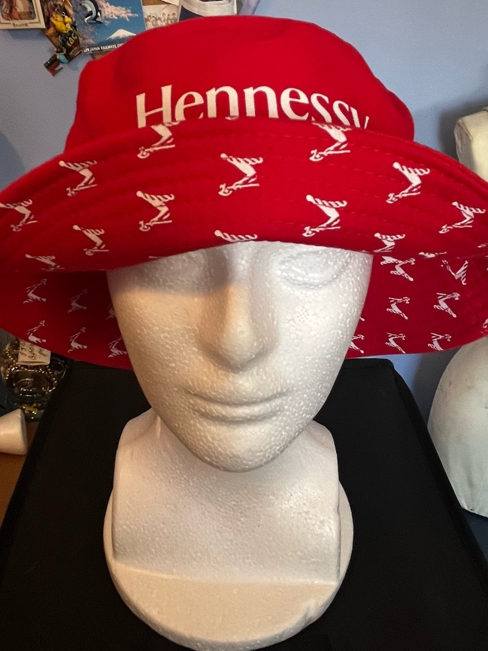 Red Hennessy Bucket Hat